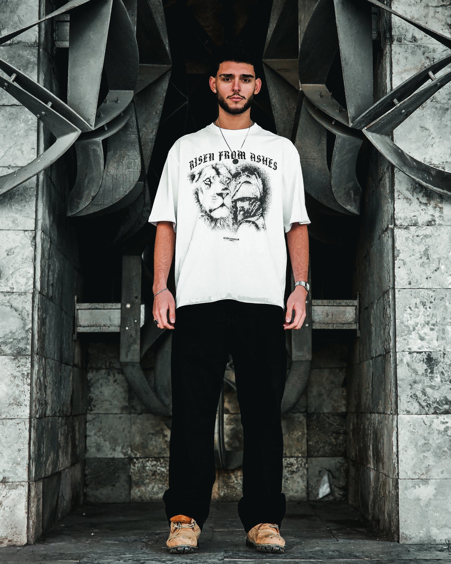 RISEN WARRIOR WHITE TEE