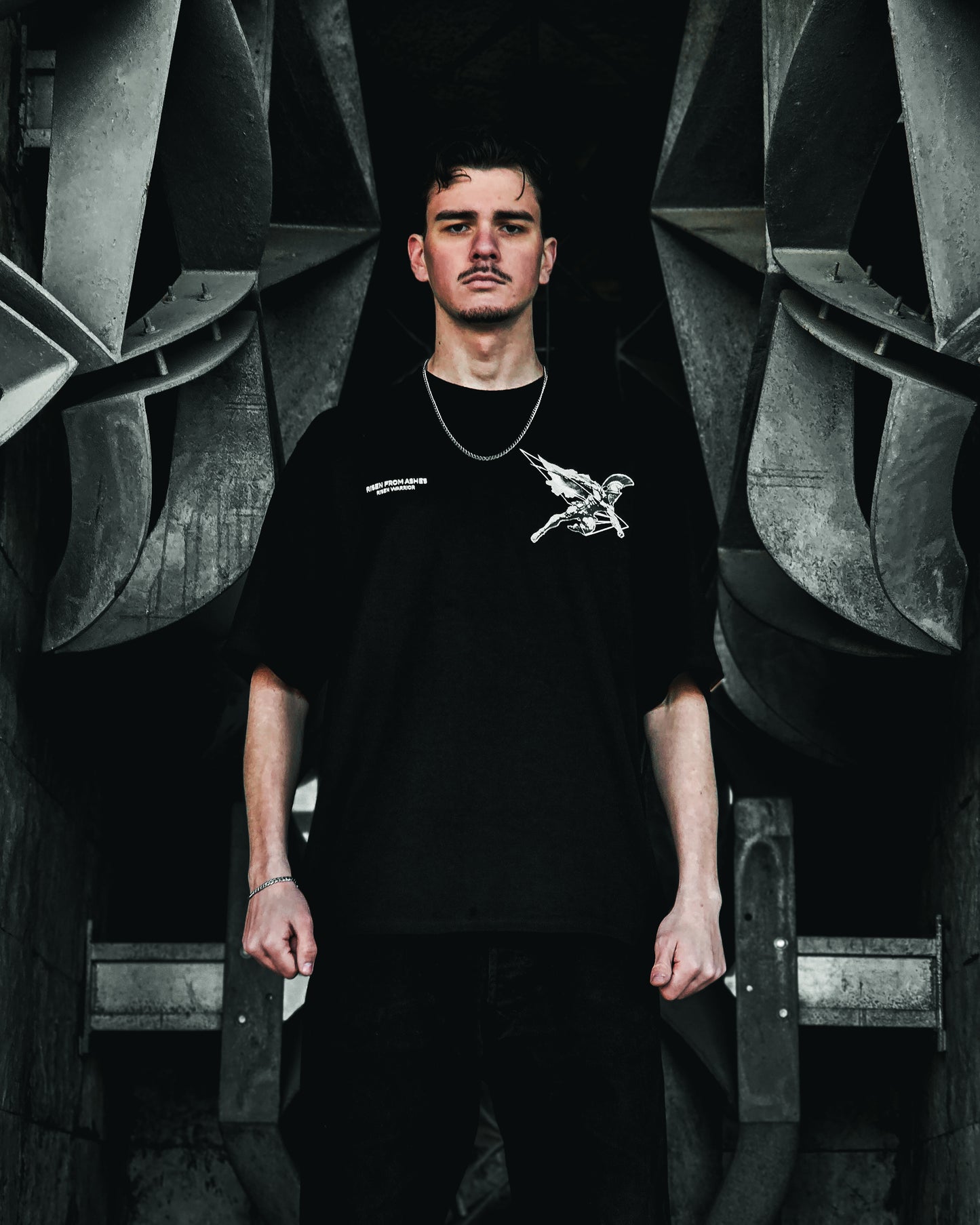 RISEN WARRIOR BLACK TEE