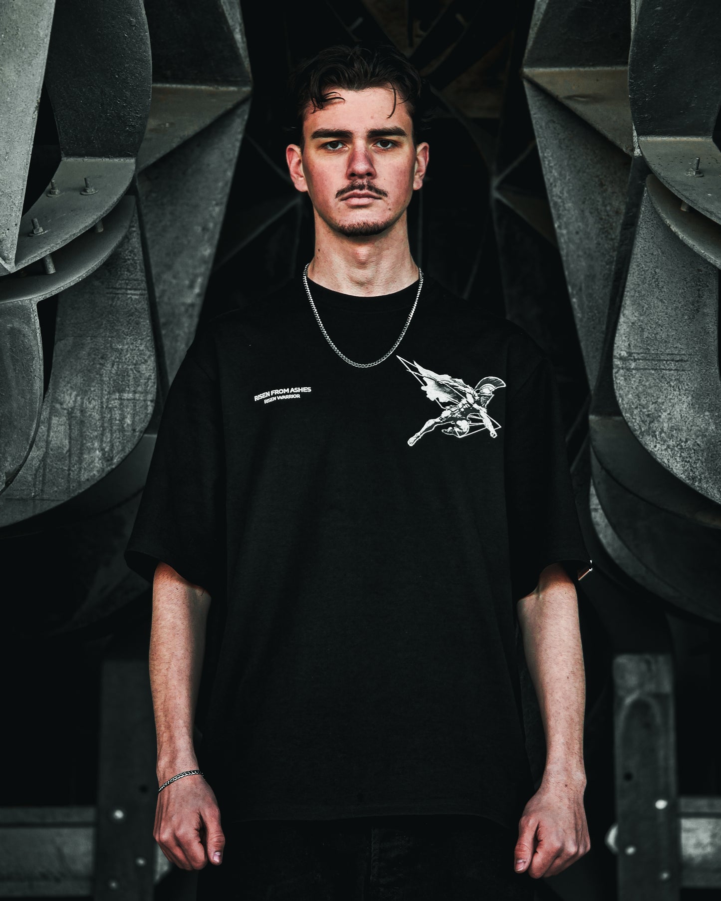 RISEN WARRIOR BLACK TEE