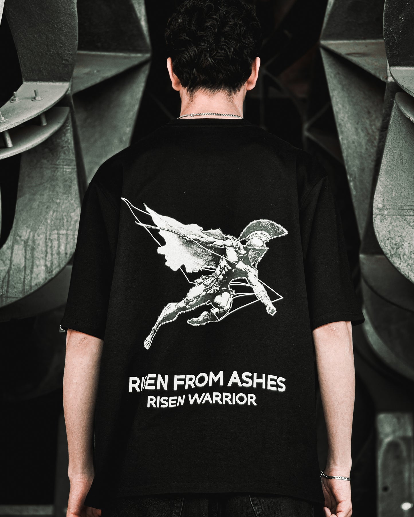 RISEN WARRIOR BLACK TEE
