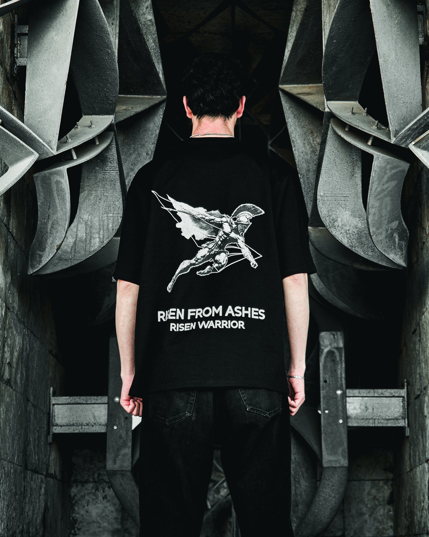 RISEN WARRIOR BLACK TEE