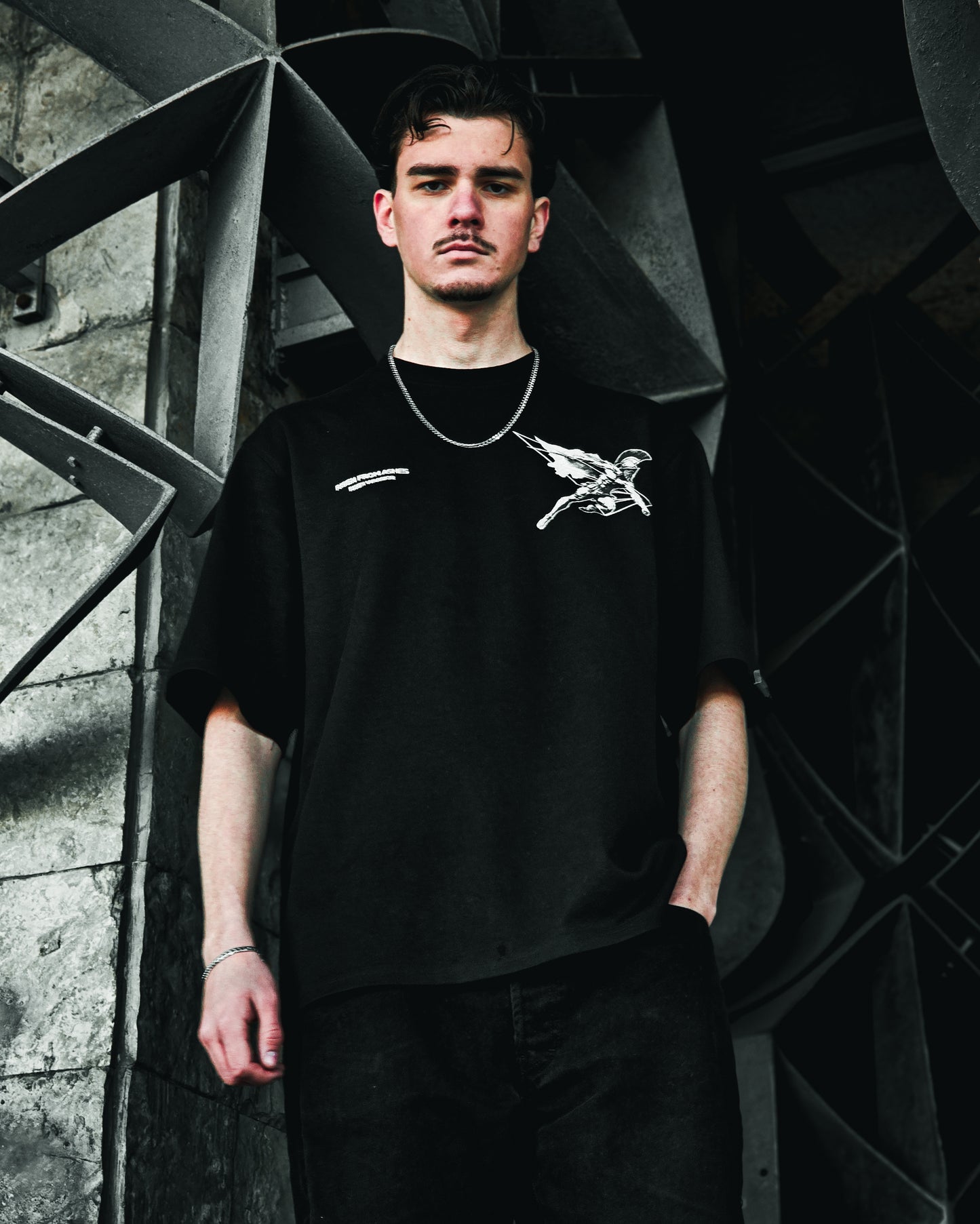 RISEN WARRIOR BLACK TEE