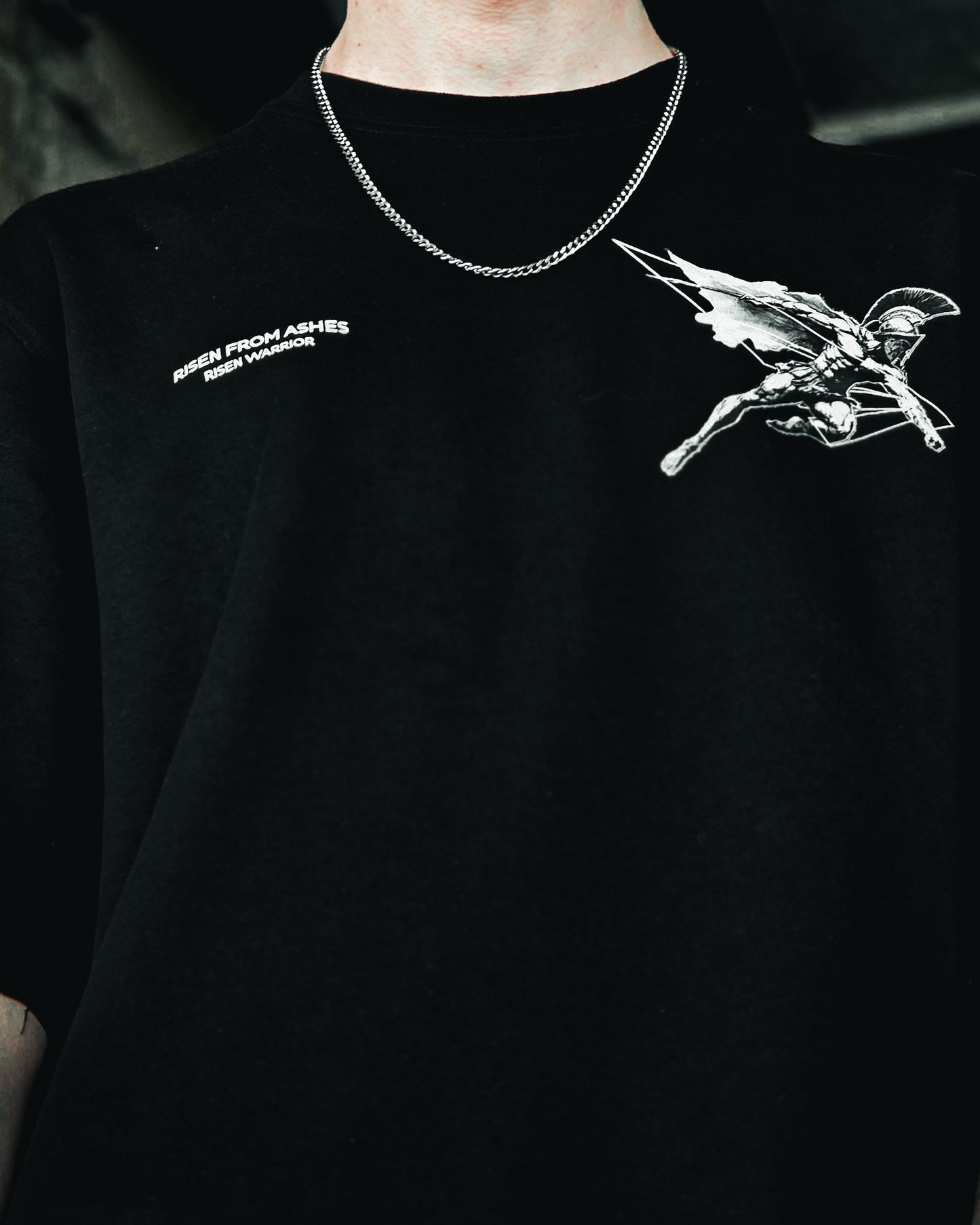 RISEN WARRIOR BLACK TEE