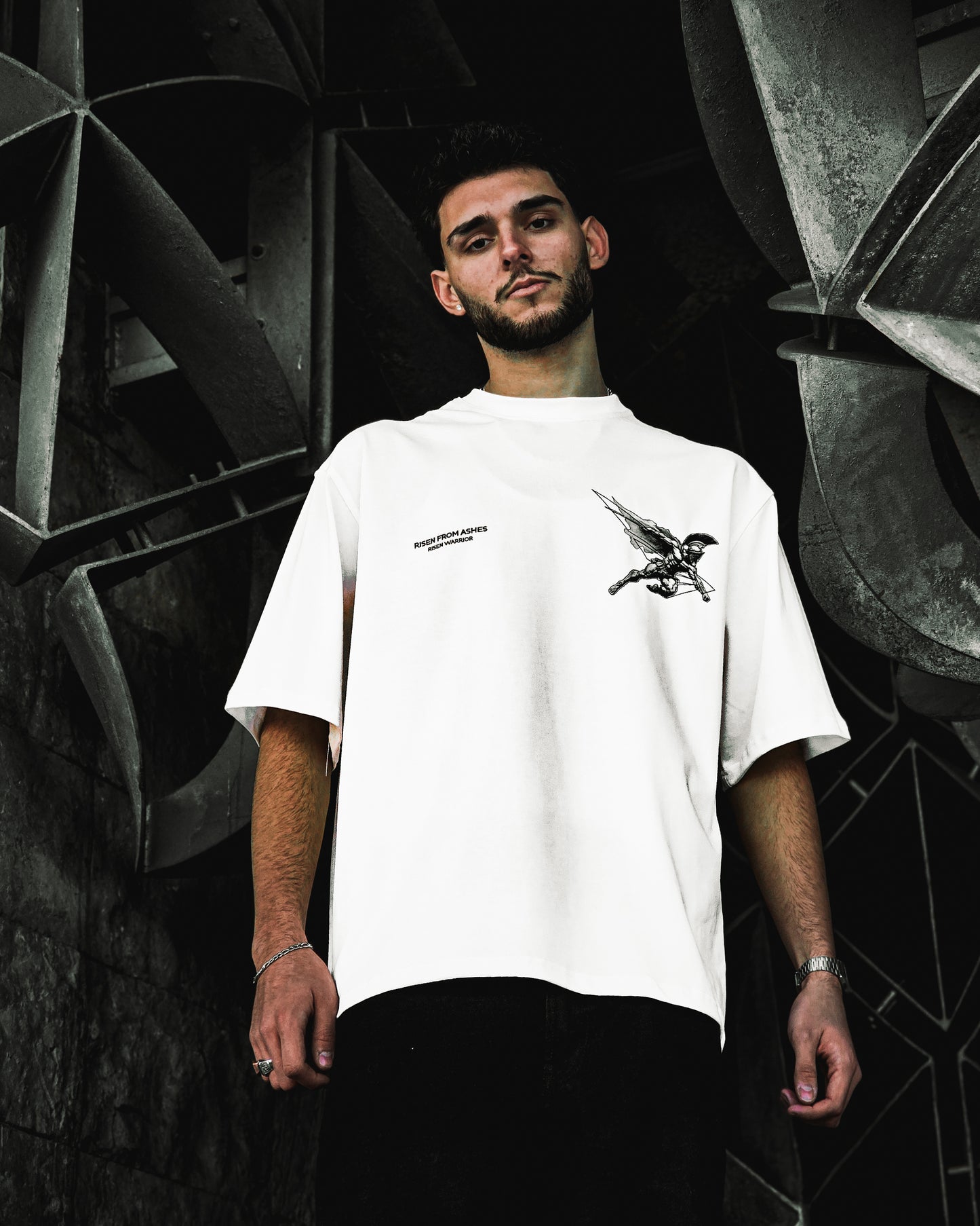RISEN WARRIOR WHITE TEE