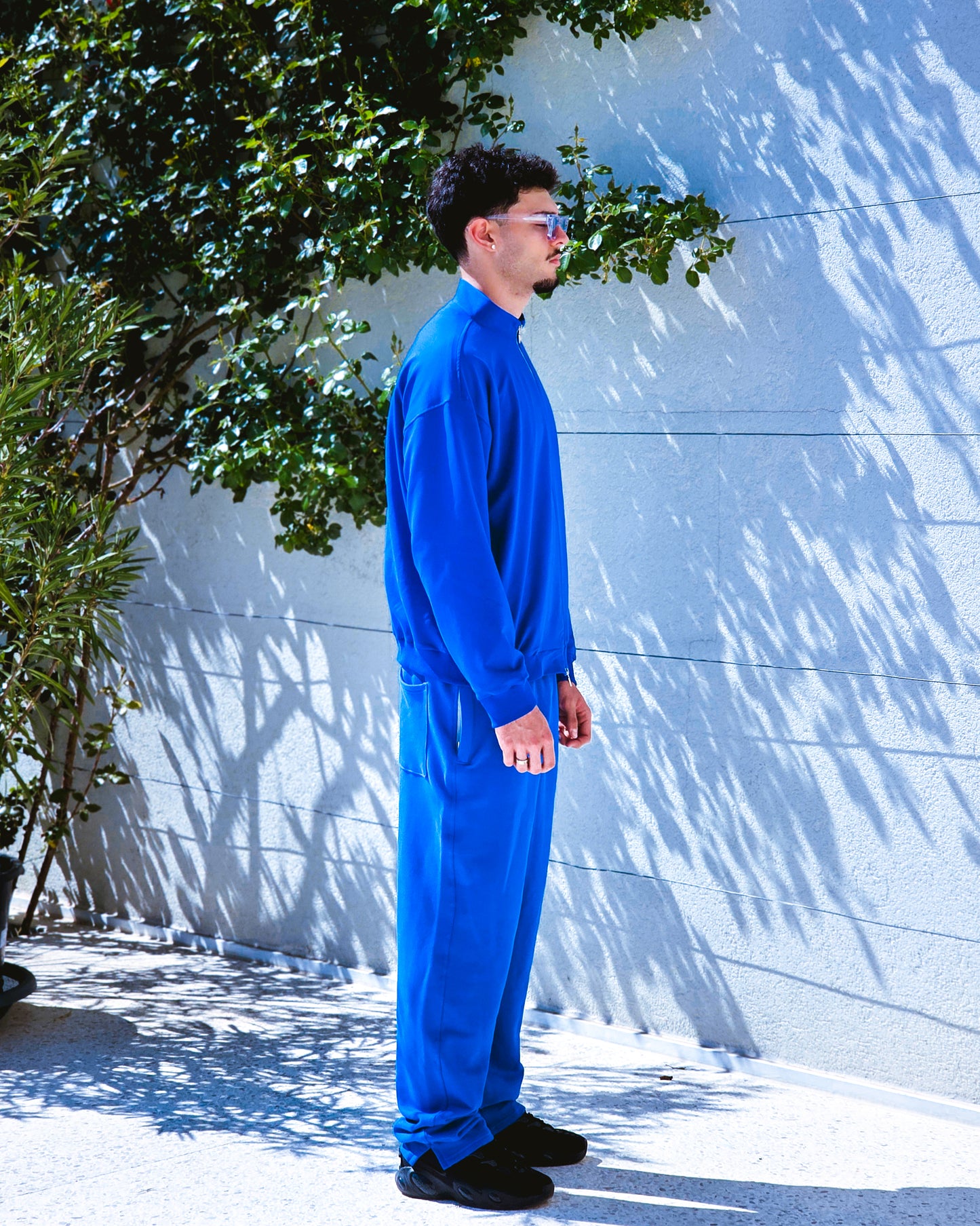 AUTHENTICUM CUFFED TRACK JACKET  BLUE